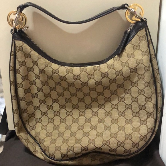 Gucci Handbags - GUCCI Monogram Large GG Twins Hobo bag